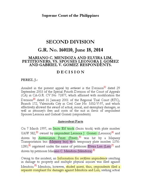 moral and exemplary damages|G.R. No. 160110, June 18, 2014 .